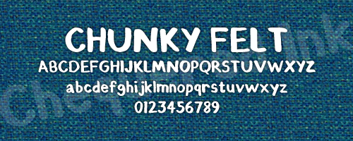 Chunky Felt Font
