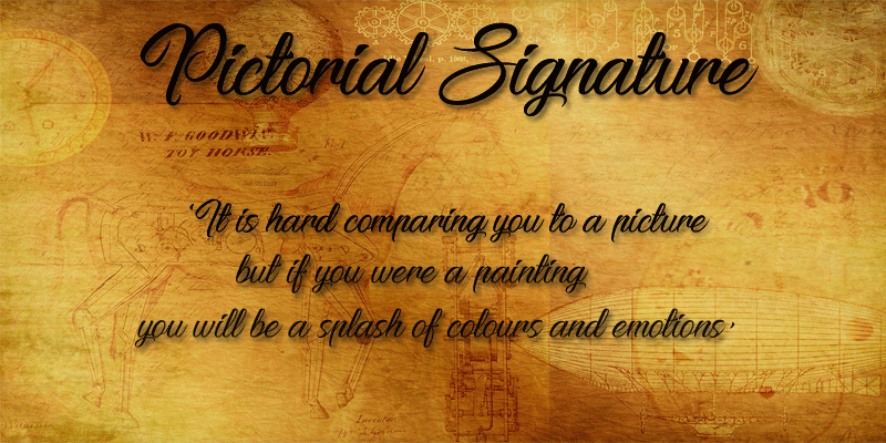 Pictorial Signature Font