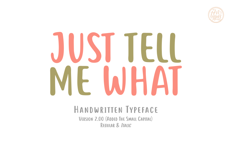 Just tell me what Font