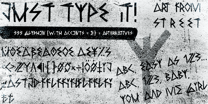 Raw Delta Hand Street Font