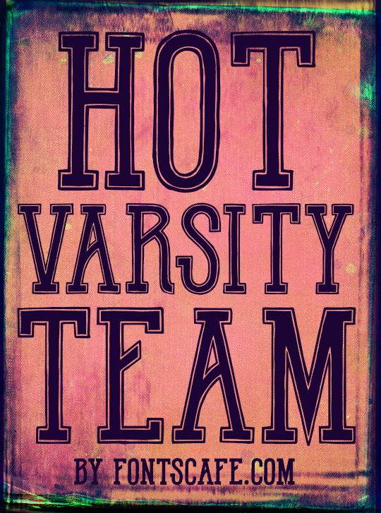 Hot Varsity Team Font
