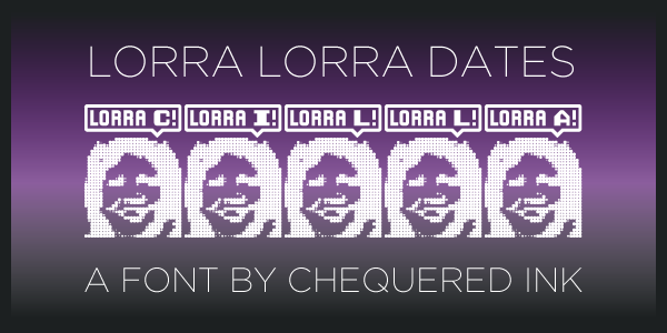 Lorra Lorra Dates! Font
