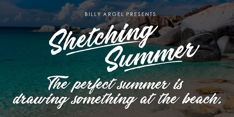 Sketching Summer Font