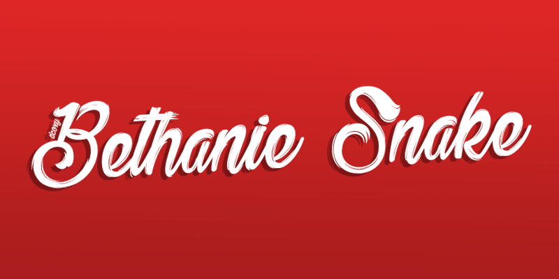 Bethanie Snake Font