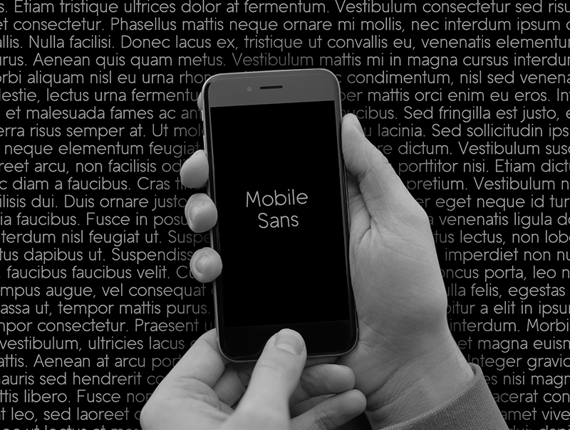 Mobile Sans Font
