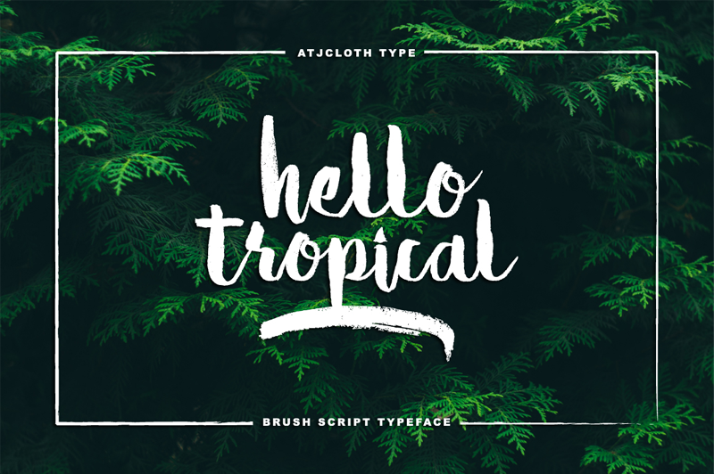 Hello Tropical Font