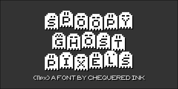 Spoopy Ghost Pixels Font