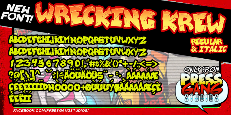 Wrecking Krew Font