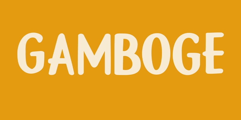 DK Gamboge Font