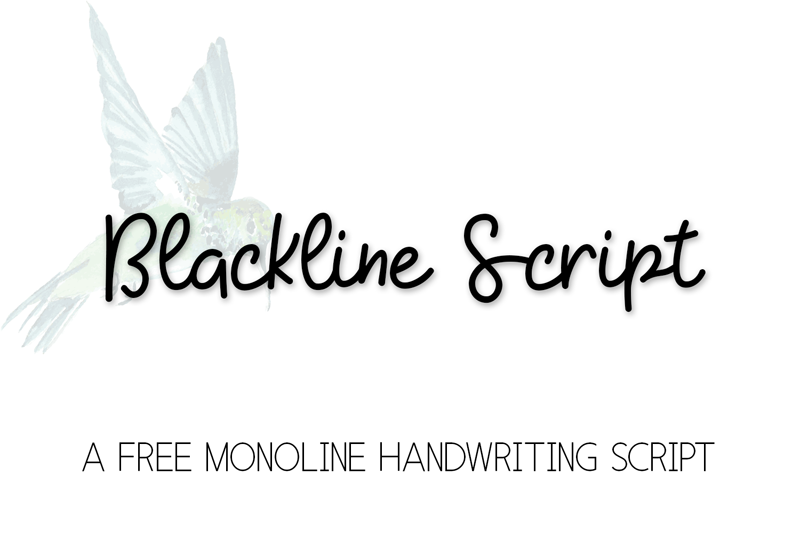 KH Blackline Script Font