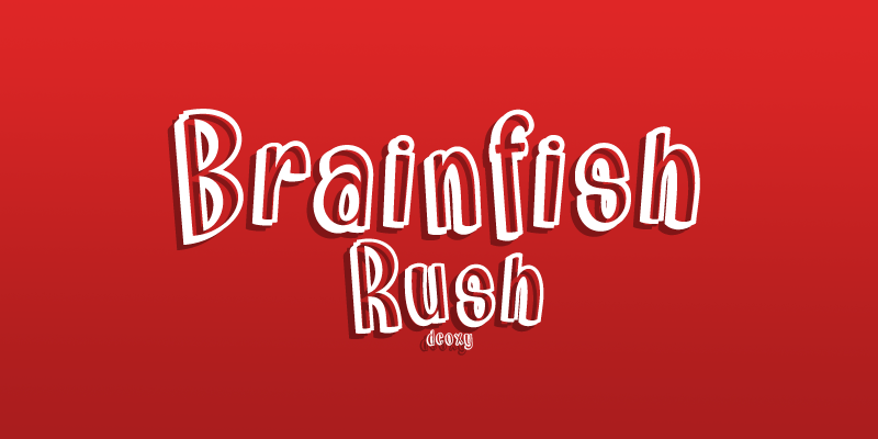 Brainfish Rush Font