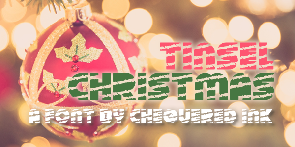 Tinsel Christmas Font