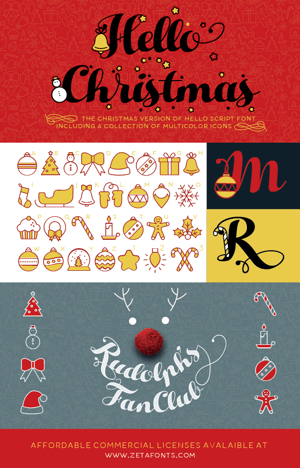Hello Christmas Icons Font