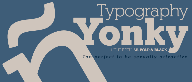 Yonky Black Font
