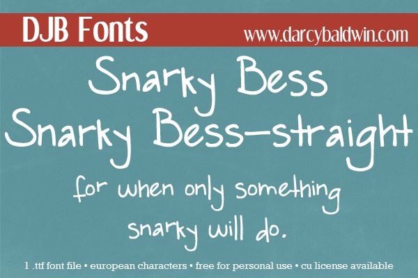 DJB Snarky Bess Font