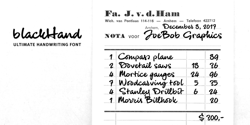 Black Hand Font