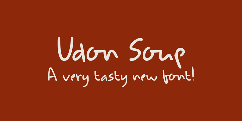 DK Udon Soup Font