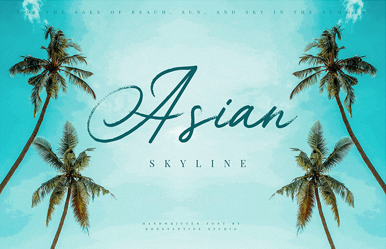 Asian Skyline Font