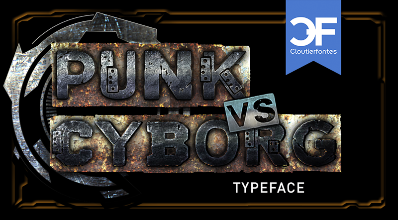 CF Punk vs Cyborg Font