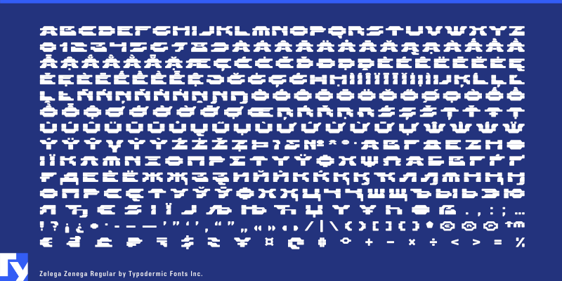 Zelega Zenega Font