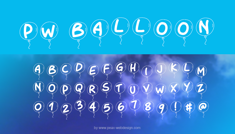 PW Balloon Font