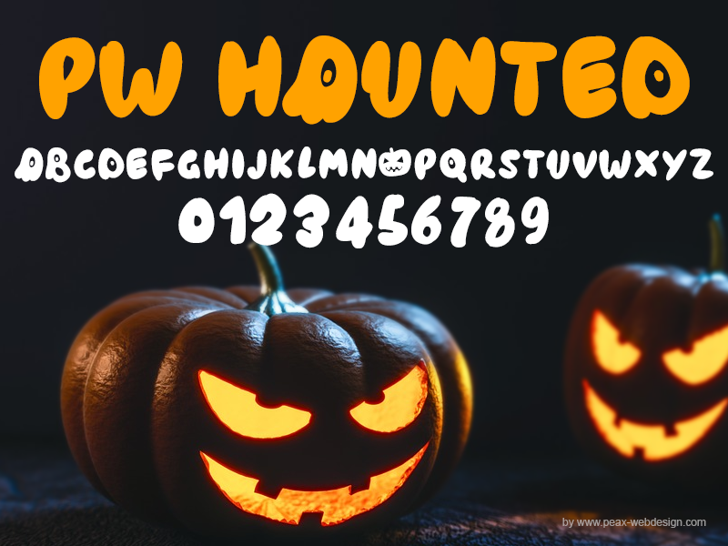 PW Haunted Font