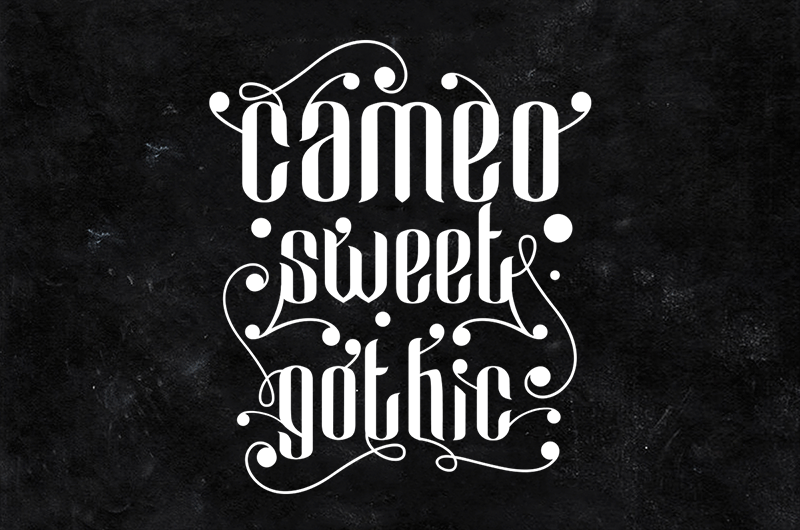 Cameo Sweet Gothic Font