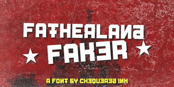 Fatherland Faker Font