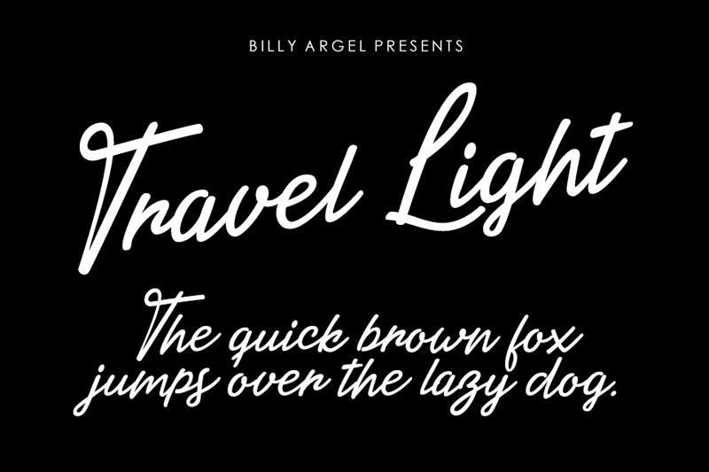 Travel Light Font