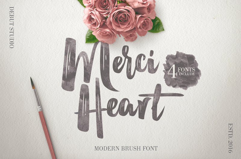 Merci Heart Font