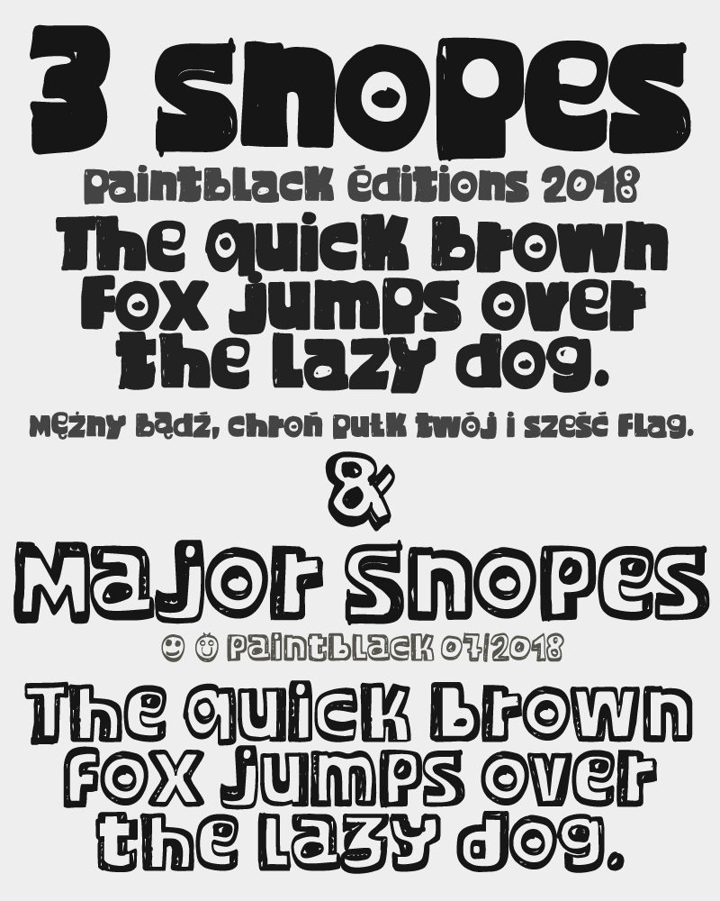 Major Snopes Font