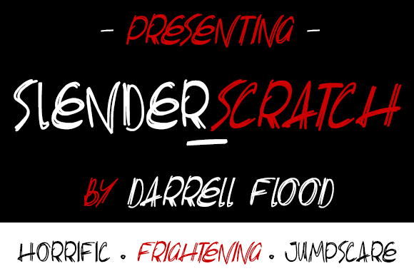 Slender Scratch Font