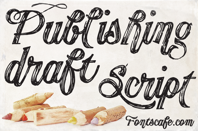 Publishing Draft Script Font