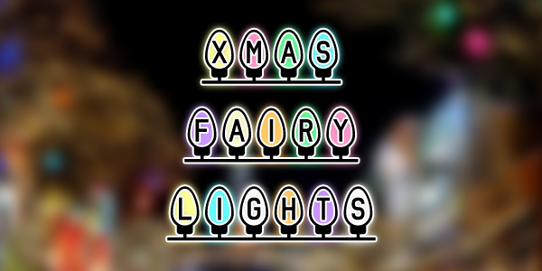 Xmas Fairy Lights Font