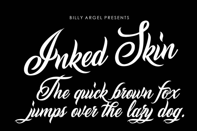 Inked Skin Font