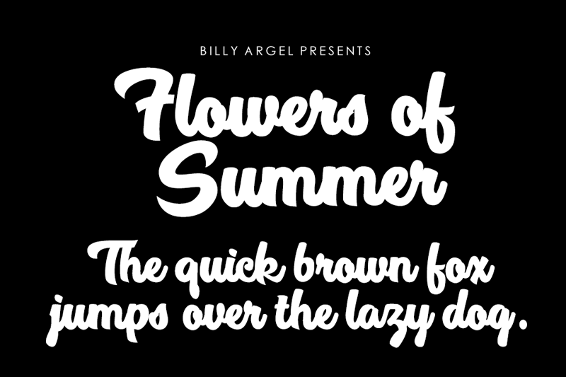 Flowers of Summer Font