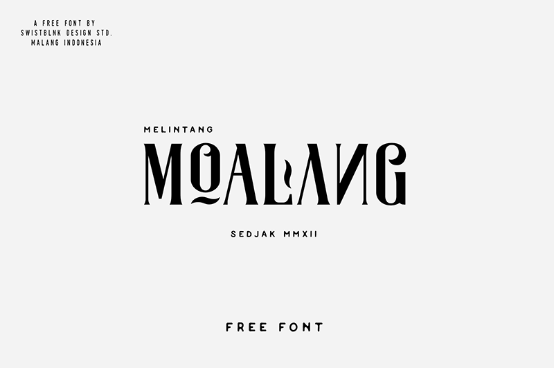 Swistblnk Moalang Melintang Font