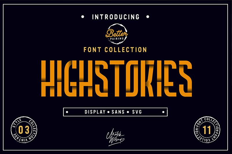 Highstories Stamp Font
