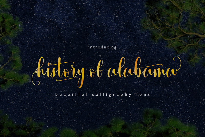 History of Alabama Font