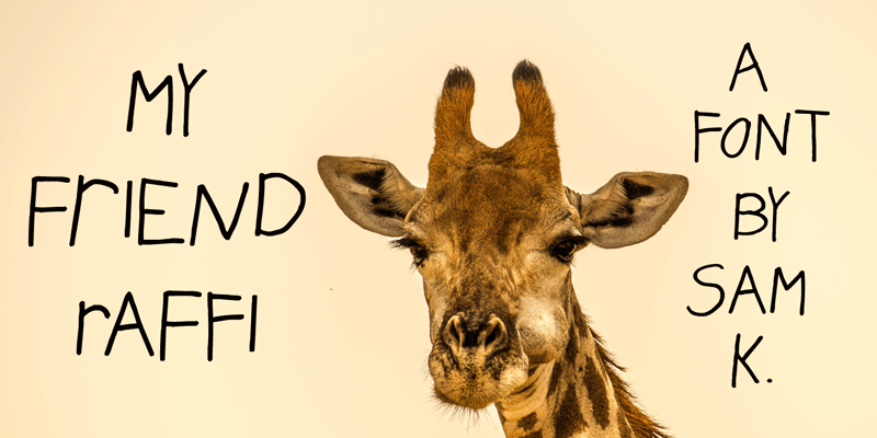 My Friend Raffi Font