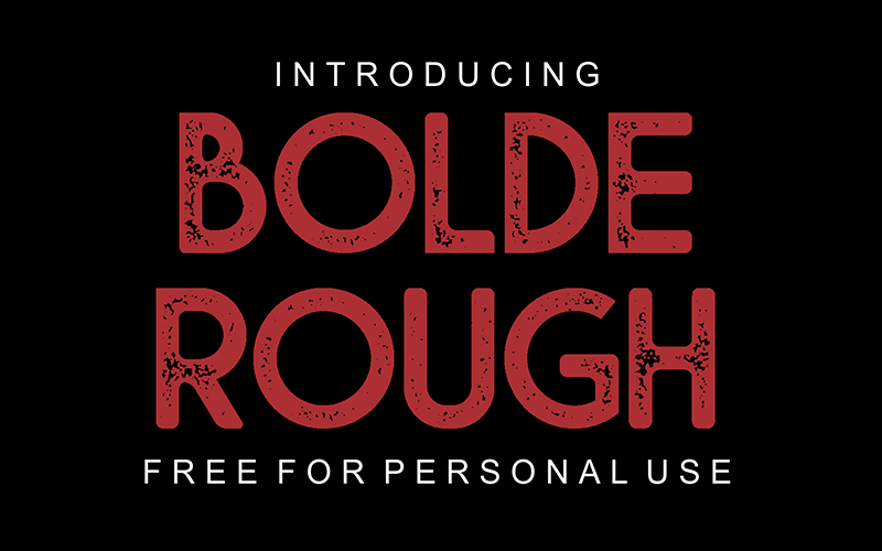 Bolde Rough Font