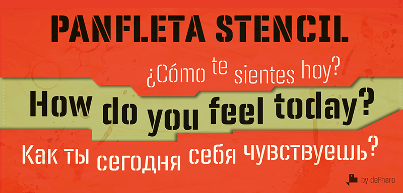 Panfleta Stencil Font