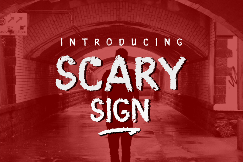 Scary Sign Font