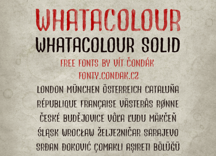 What A Colour Font