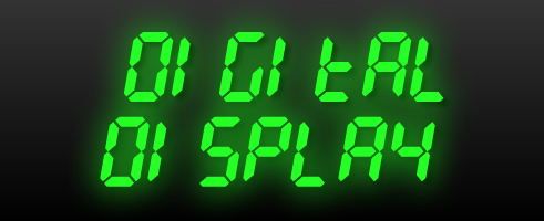 Digital Display Font