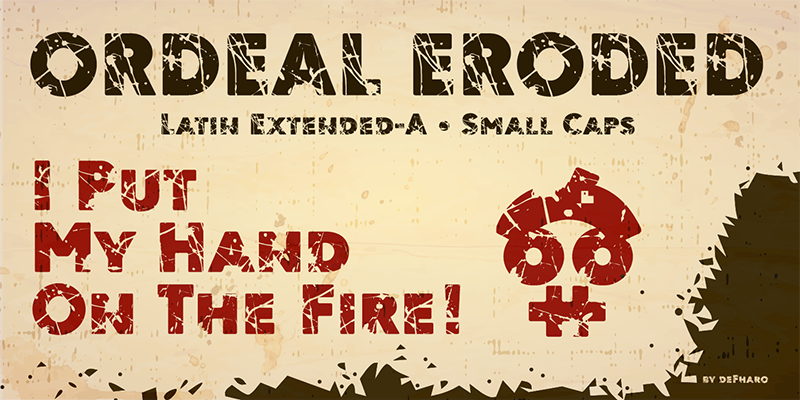 Ordeal Eroded Font