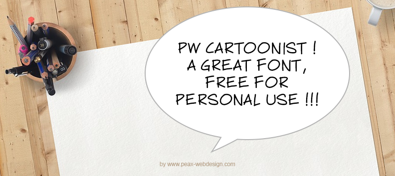 PW Cartoonist Font