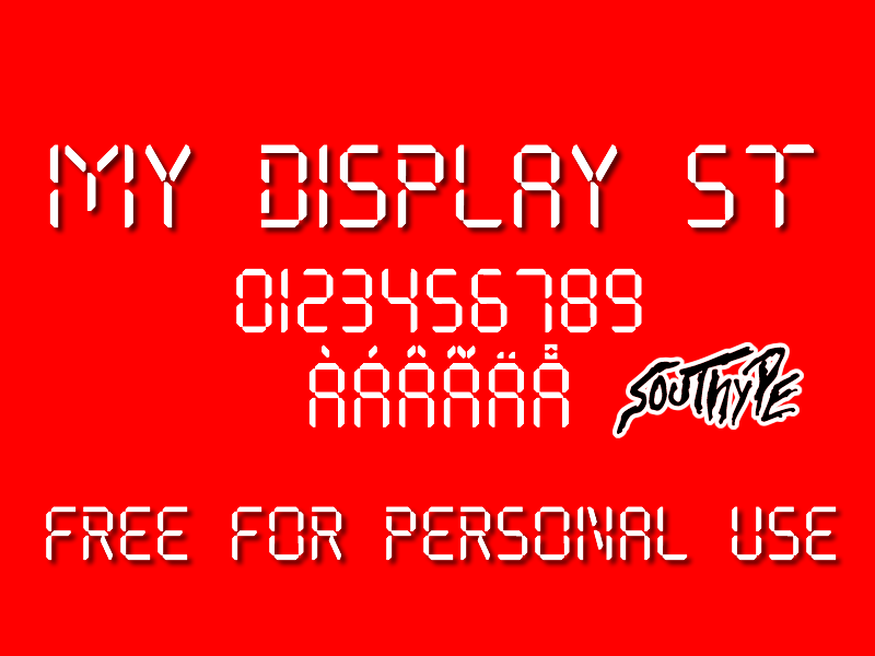 My Display St Font