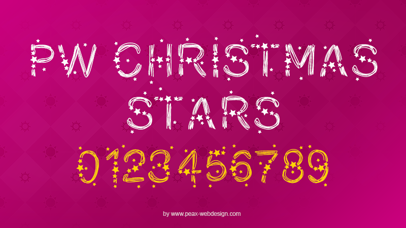 PW Christmas Stars Font