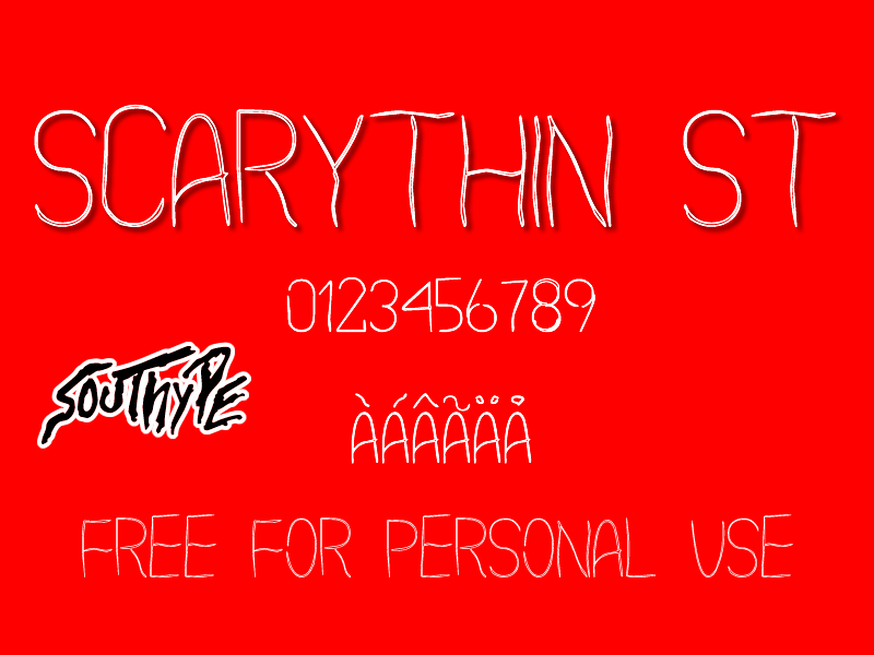 Scarythin St Font
